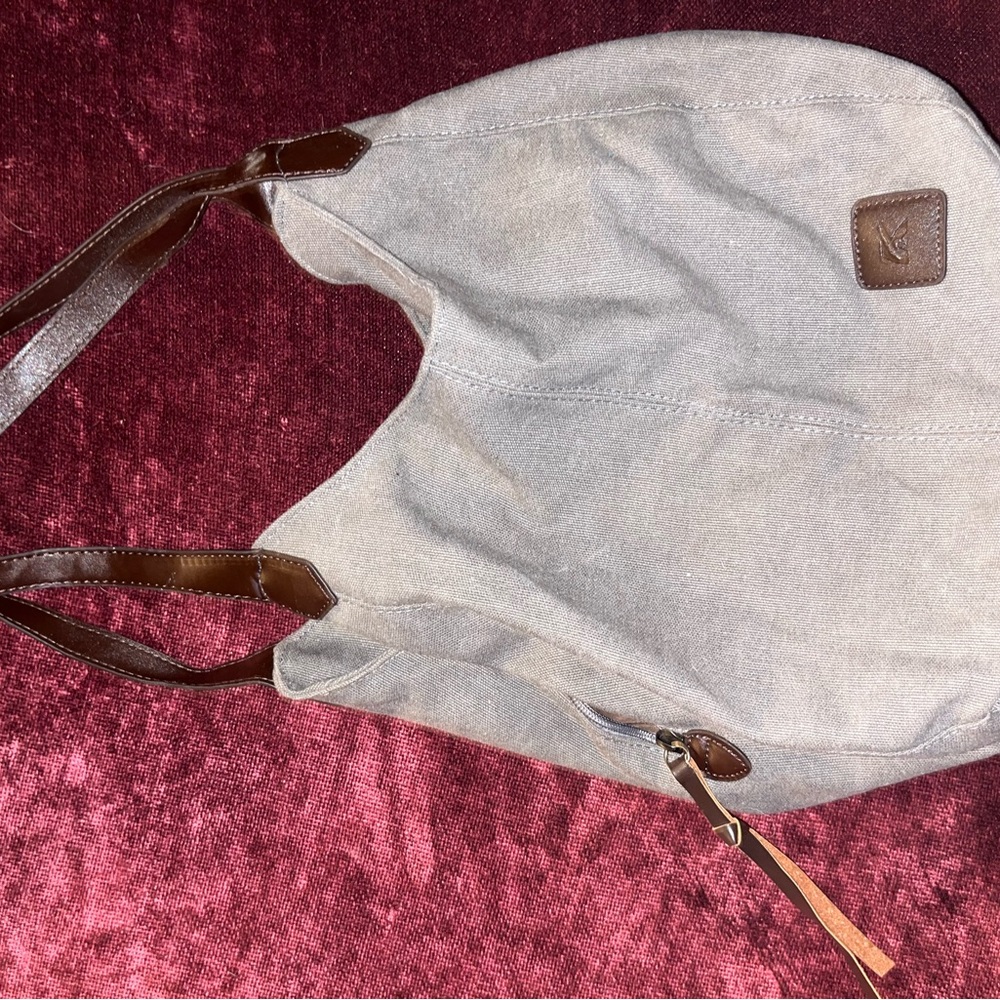 Stylish Gray and Brown Women's Bag